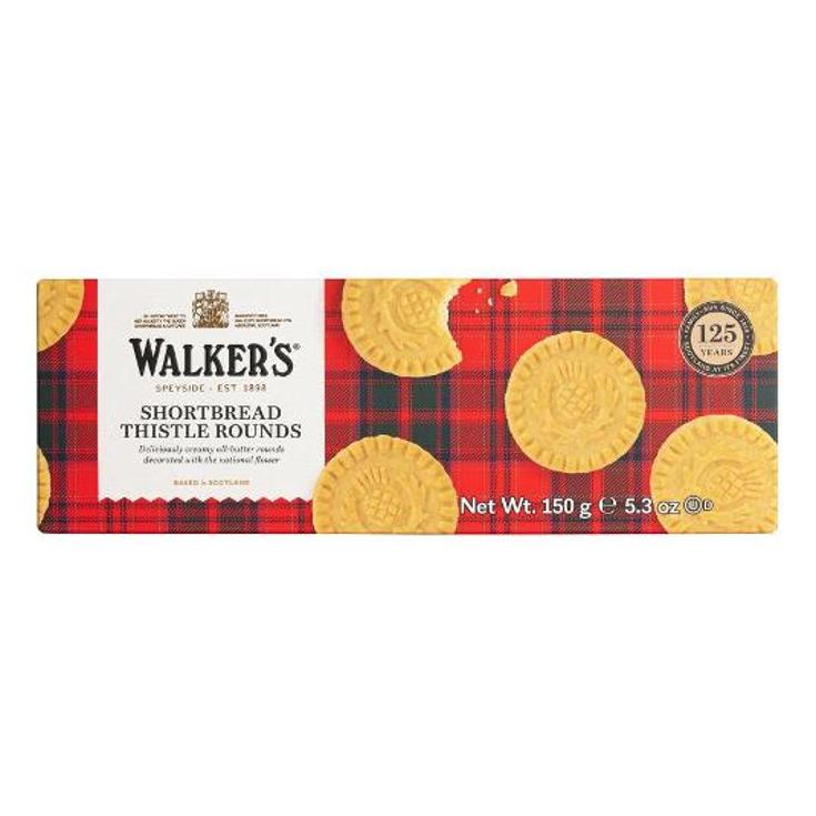 GALLETAS SHORTBREAD ROUNDS WALKERS CAJA 150 GR