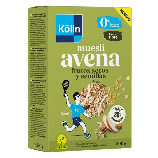 AVENA CON FRUTOS SECOS SEMILLAS KOLLN CAJA 500 GR