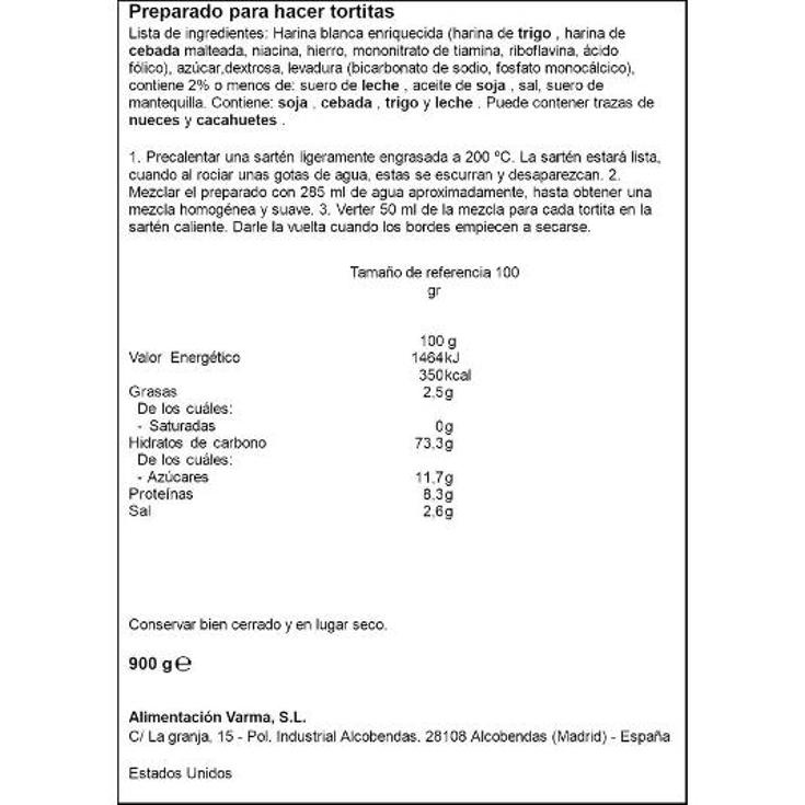 TORTITAS AMERICANAS MICROUSA PQTE 900 GR