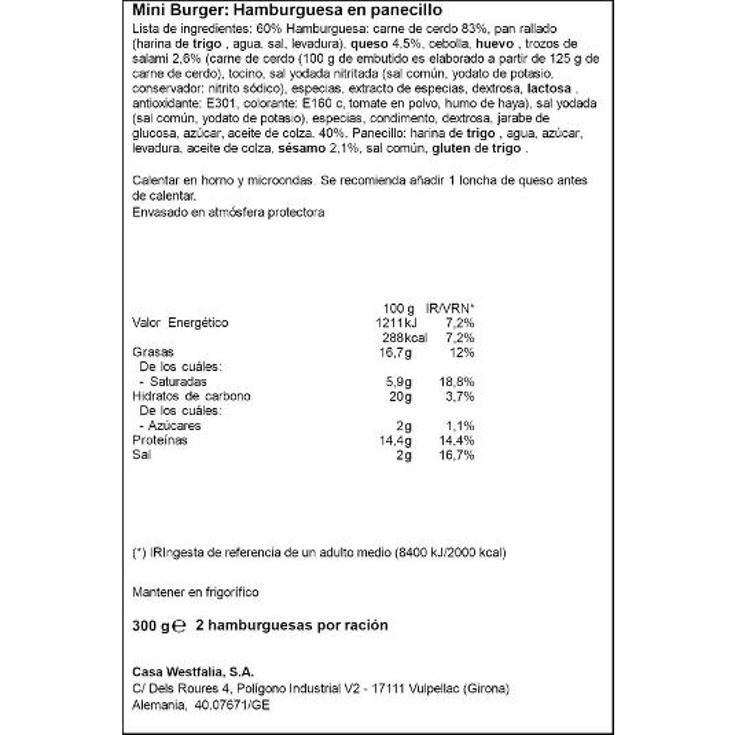 MINI-MAC:HAMBURGUESAC/PANECILLO DIETERHEIN BDJA 300 GR