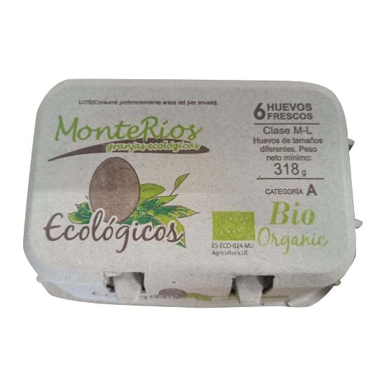 HUEVOS ECOLOGICOS X6 MONTERIOS PACK