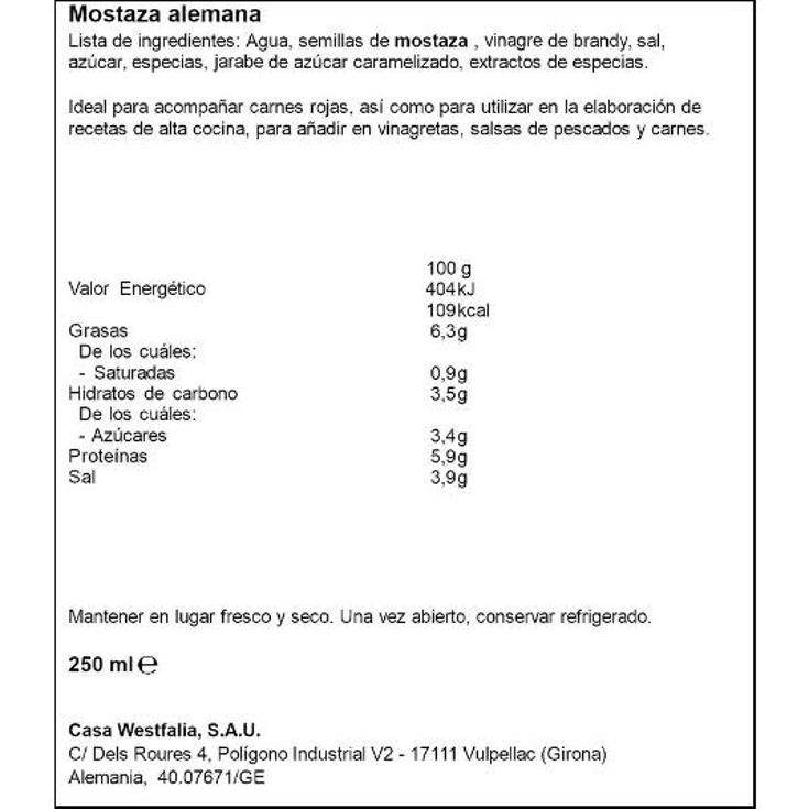 MOSTAZA ALEMANA MEDIUM DEVELEY FRAS 250 ML