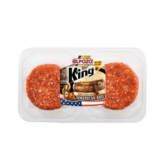 BURGER MIXTA BBQ KING 2X120 EL POZO BDJA 240 GR