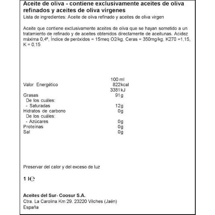 ACEITE OLIVA 0,4º LA ESPAÑOLA BTLLA 1 LT