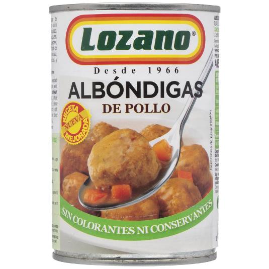 ALBONDIGAS POLLO LOZANO BOTE 415 GR