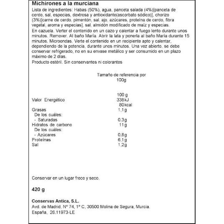 MICHIRONES LOZANO BOTE 400 GR