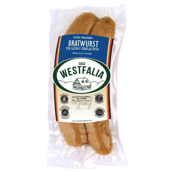 SALCHICHA BRASWURT LACON CEBOLL WESTFALIA BOLSA 180 GR