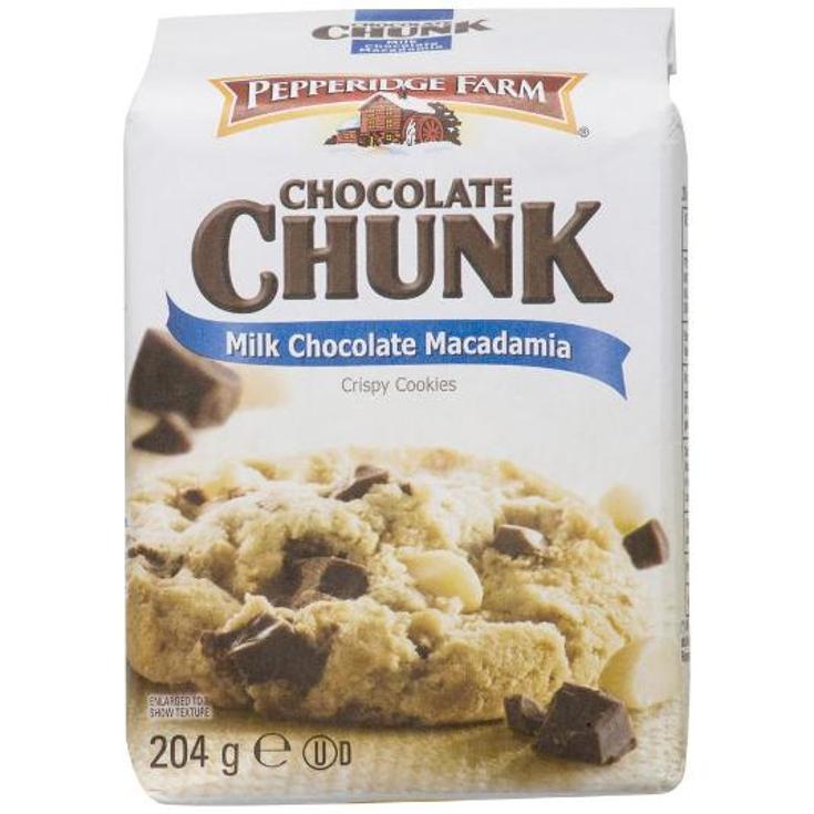 MILK CHOCOLATE MACADAMIA PEPPERIDGE BOLSA 206 GR
