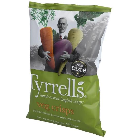 VEGETABLE CHIPS TYRRELLS BOLSA 150 GR