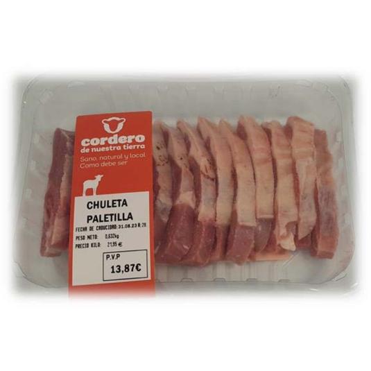 CHULETAS PALETILLA CORDERO