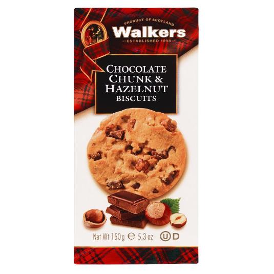 CHOC CHUNK BISCUIT WALKERS ESTCH. 150 GR