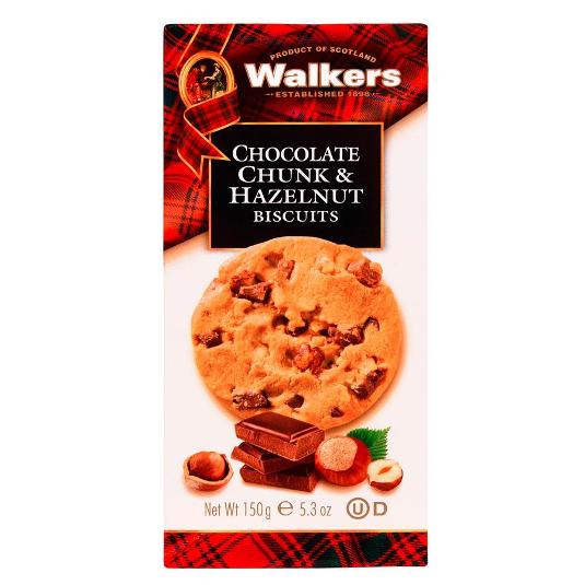 HAZELNUT CHOCO CHUNK WALKERS ESTCH. 150 GR