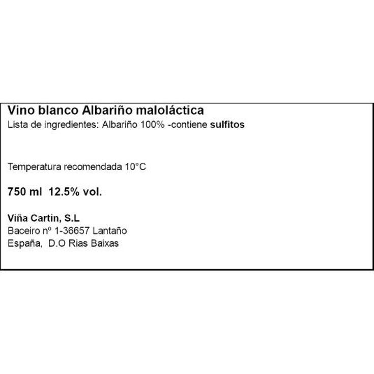 VINO BLANCO VIÑA CARTIN BTLLA