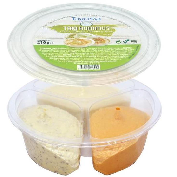 HOUMOUS TRIO:NATURAL,TOM.LIMON C.WESTFALIA TRRNA 210 GR