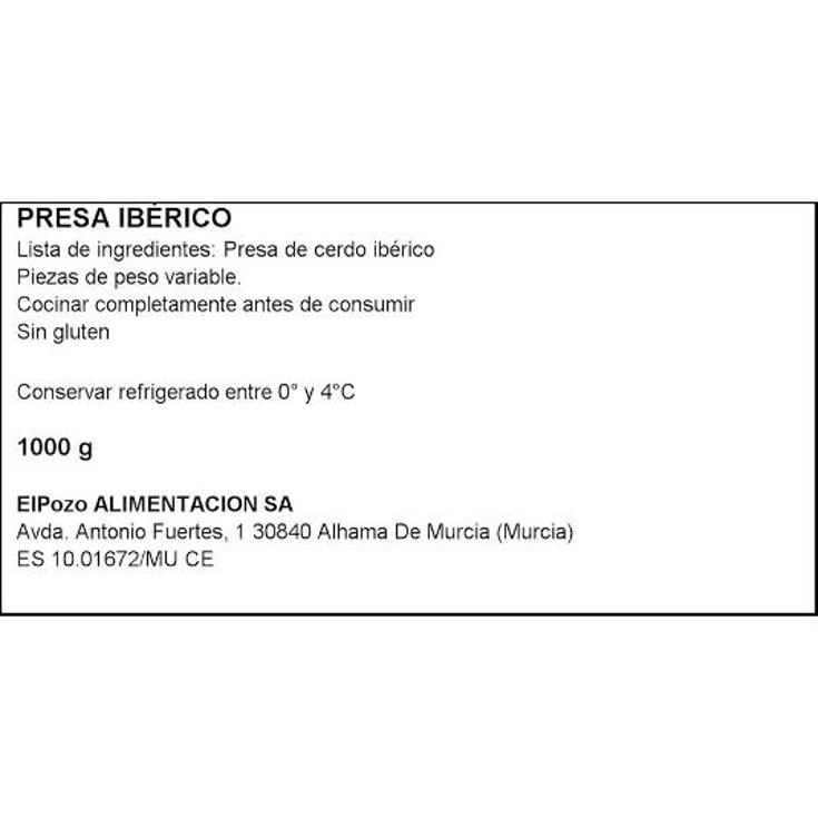 PRESA DE CERDO IBERICO FUERTES